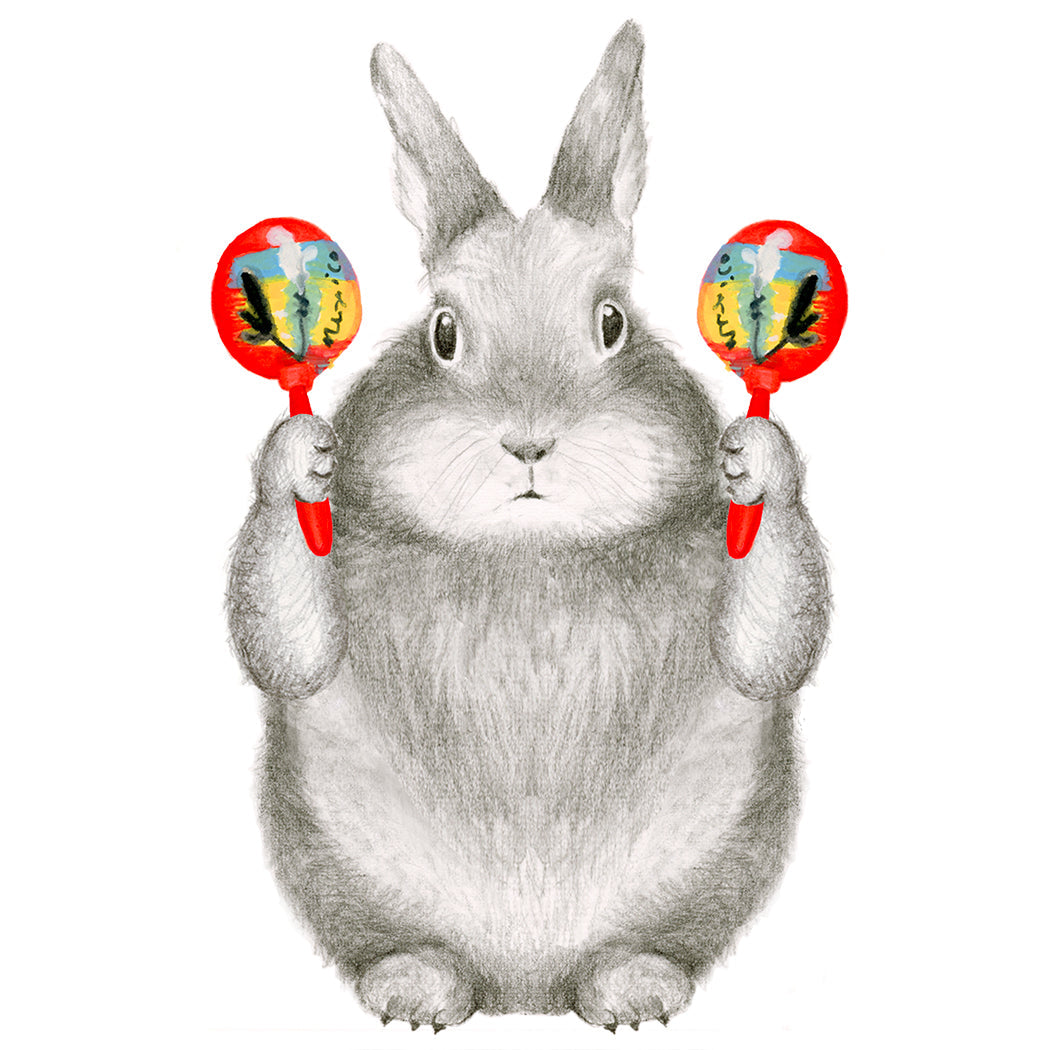 Bunny with Maracas  