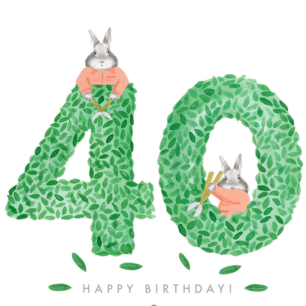 Happy Birthday Topiary 40