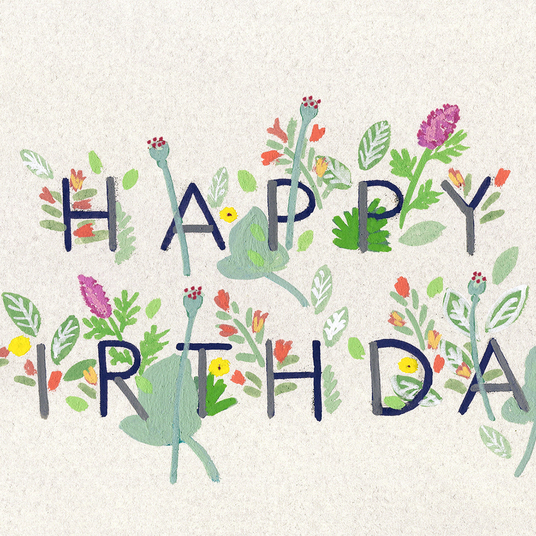 Happy Birthday Floral  