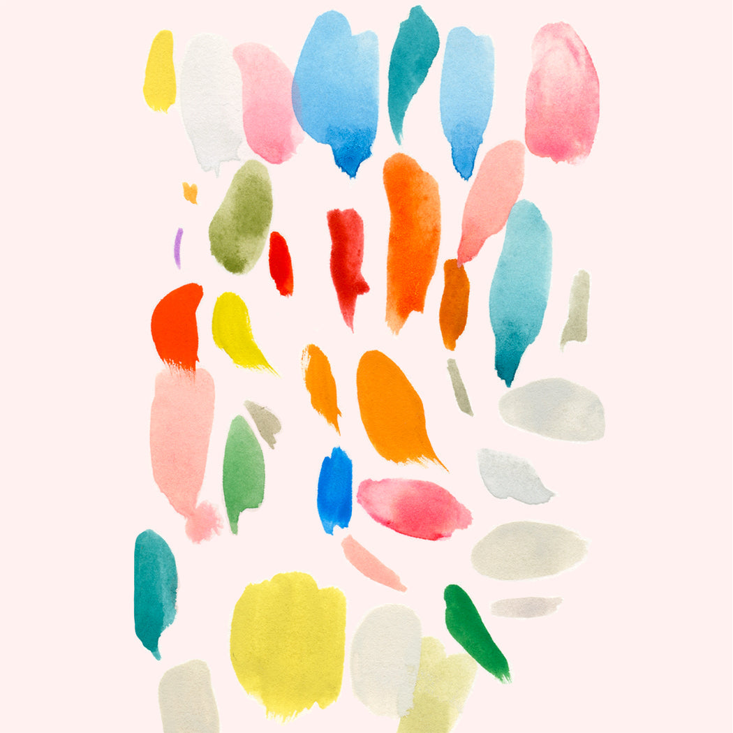 Birthday Paint Strokes-Pink  